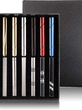 12Pcs Modern Tie Clips for Men - Stylish Tie Bar Pins in Gift Box, Perfect Gift!